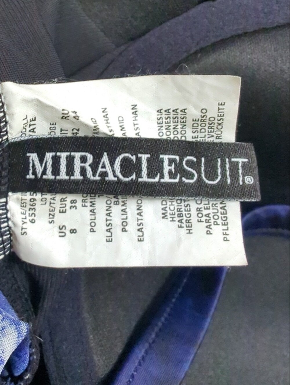 Miraclesuit Akasha Escape One Piece Swimsuit 8 Slimming Shaping Underwire Resort - Picture 5 of 9